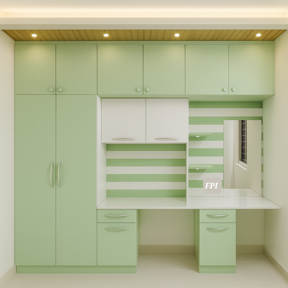 Bedroom interior false ceiling